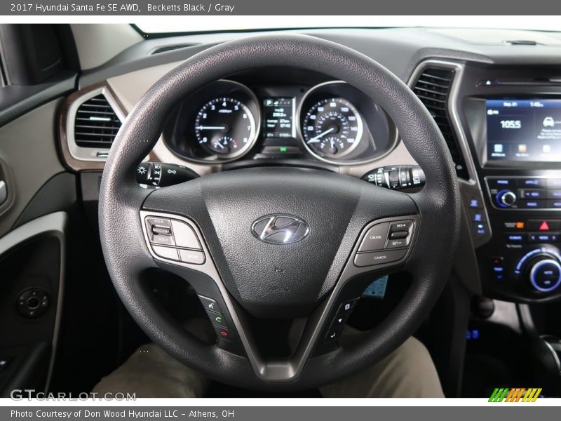 Becketts Black / Gray 2017 Hyundai Santa Fe SE AWD