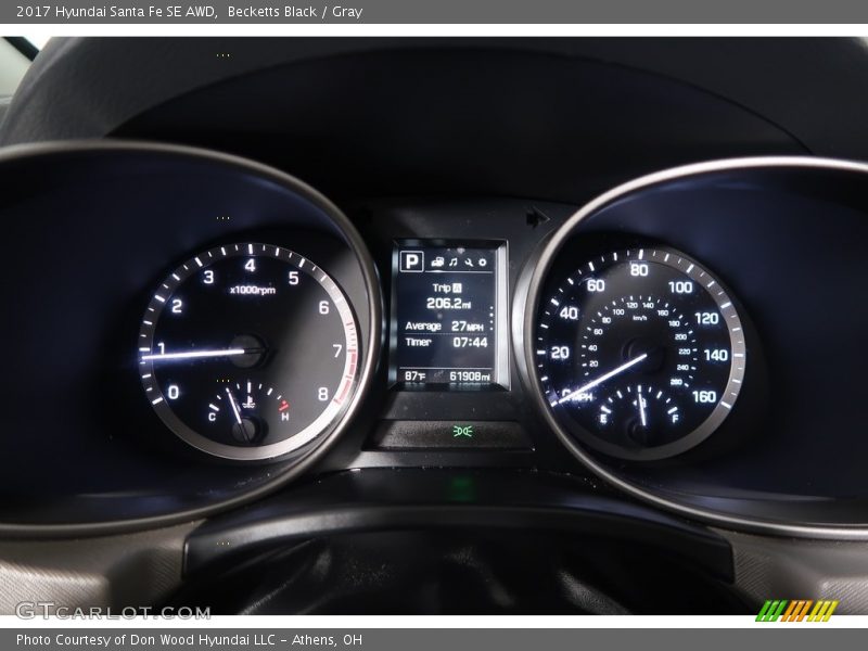 Becketts Black / Gray 2017 Hyundai Santa Fe SE AWD