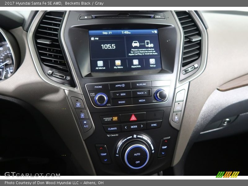 Becketts Black / Gray 2017 Hyundai Santa Fe SE AWD