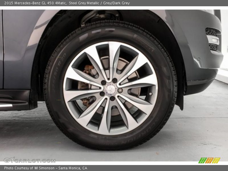 Steel Grey Metallic / Grey/Dark Grey 2015 Mercedes-Benz GL 450 4Matic