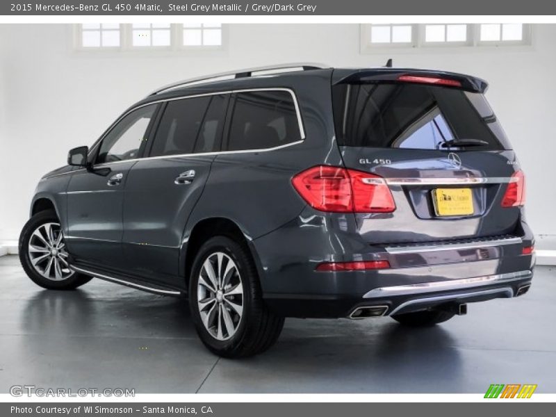 Steel Grey Metallic / Grey/Dark Grey 2015 Mercedes-Benz GL 450 4Matic