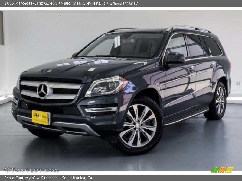 Steel Grey Metallic / Grey/Dark Grey 2015 Mercedes-Benz GL 450 4Matic