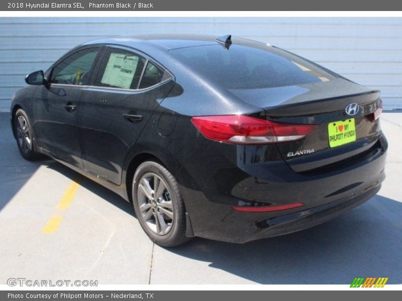 Phantom Black / Black 2018 Hyundai Elantra SEL