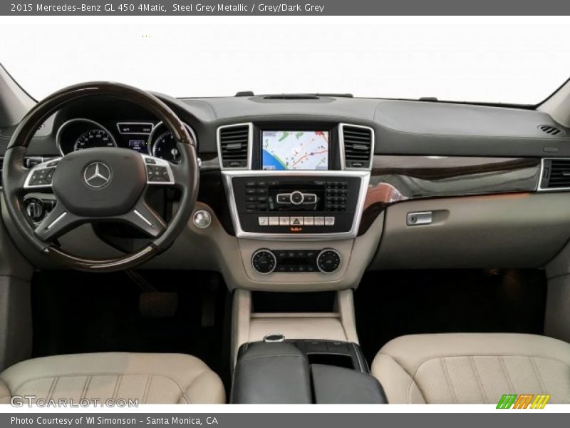 Steel Grey Metallic / Grey/Dark Grey 2015 Mercedes-Benz GL 450 4Matic