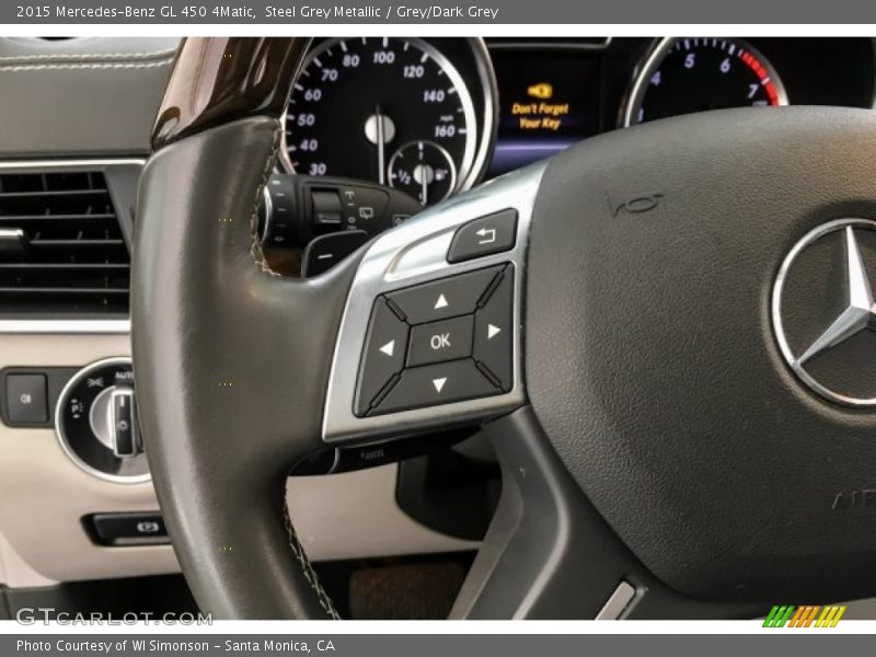 Steel Grey Metallic / Grey/Dark Grey 2015 Mercedes-Benz GL 450 4Matic