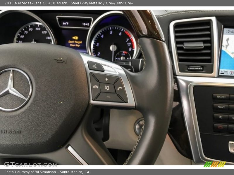 Steel Grey Metallic / Grey/Dark Grey 2015 Mercedes-Benz GL 450 4Matic