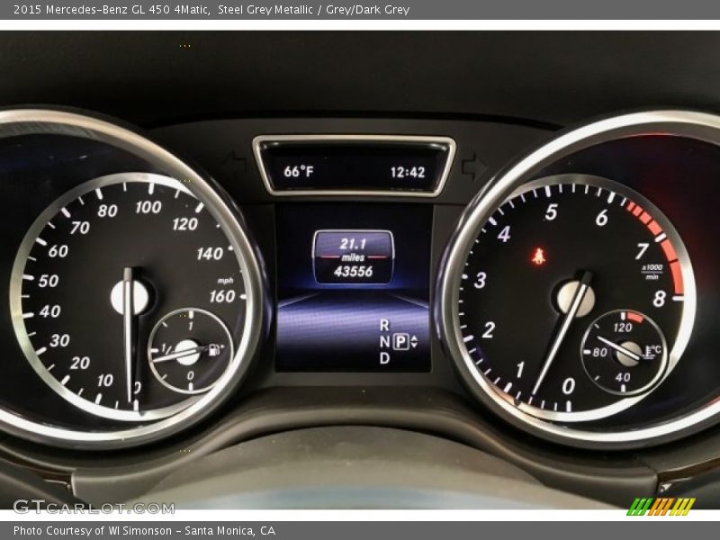 Steel Grey Metallic / Grey/Dark Grey 2015 Mercedes-Benz GL 450 4Matic
