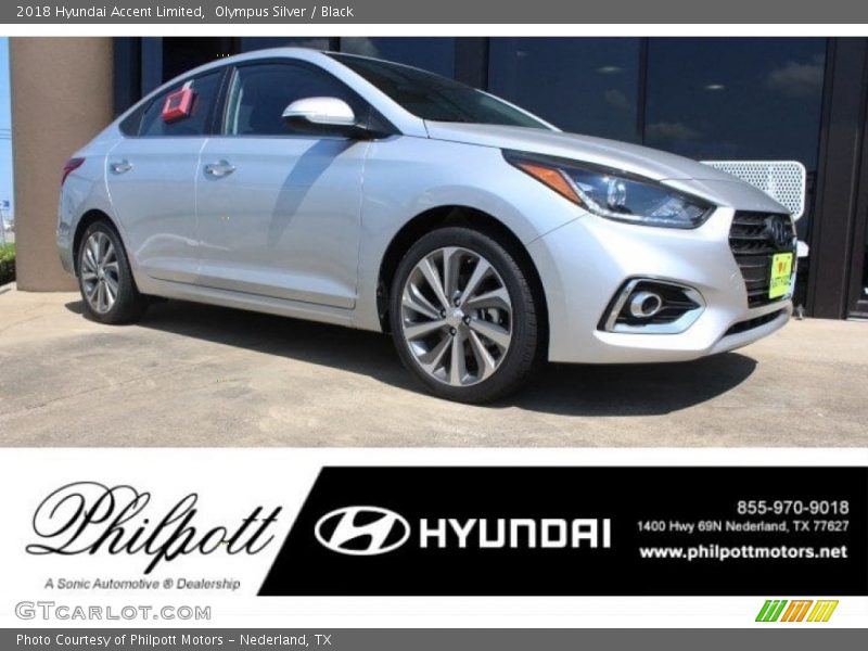 Olympus Silver / Black 2018 Hyundai Accent Limited
