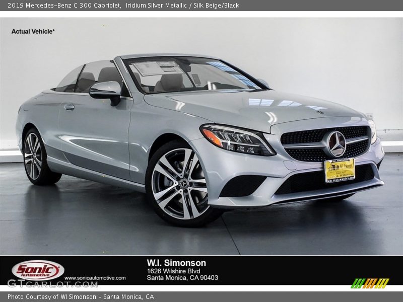 Iridium Silver Metallic / Silk Beige/Black 2019 Mercedes-Benz C 300 Cabriolet