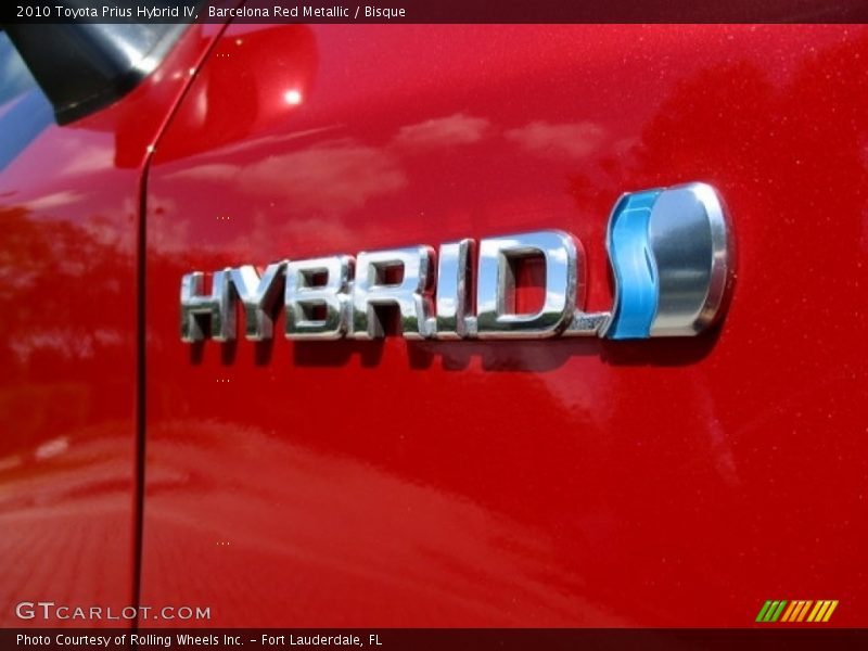 Barcelona Red Metallic / Bisque 2010 Toyota Prius Hybrid IV