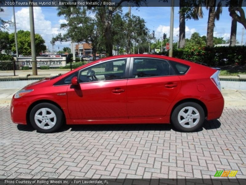 Barcelona Red Metallic / Bisque 2010 Toyota Prius Hybrid IV