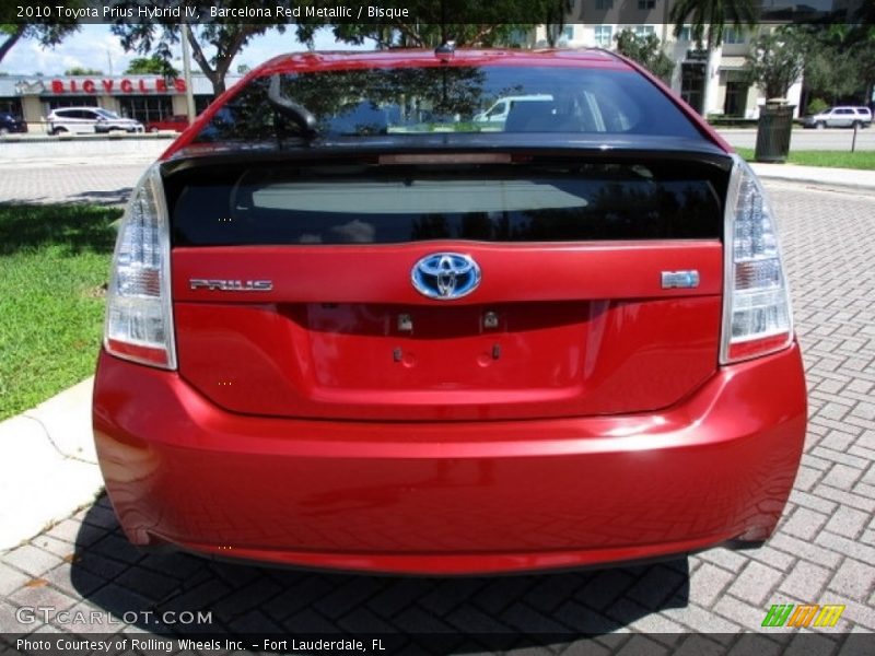 Barcelona Red Metallic / Bisque 2010 Toyota Prius Hybrid IV