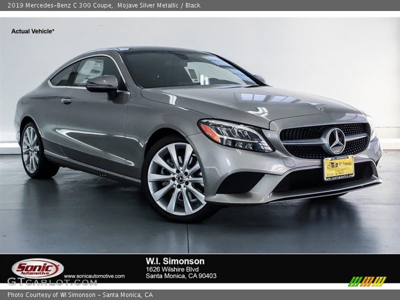 Mojave Silver Metallic / Black 2019 Mercedes-Benz C 300 Coupe