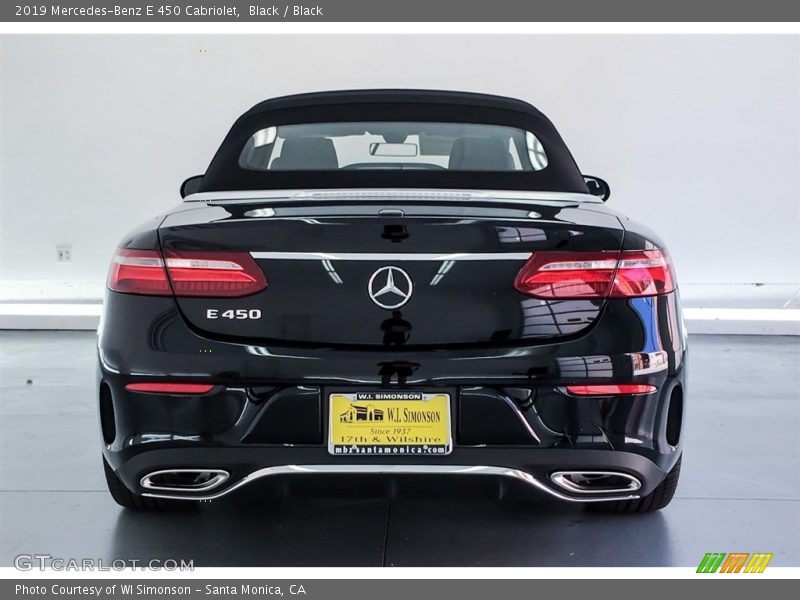 Black / Black 2019 Mercedes-Benz E 450 Cabriolet