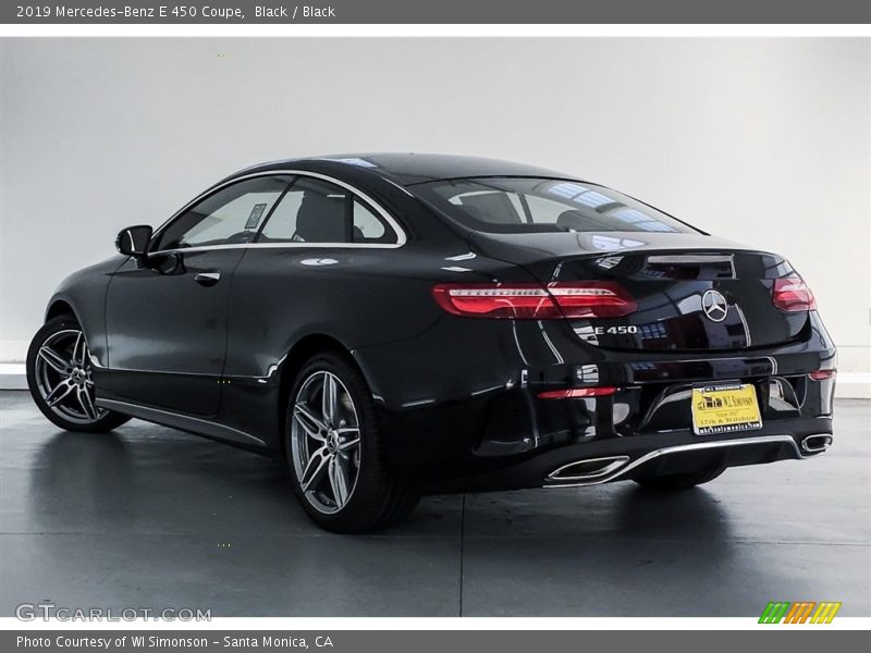 Black / Black 2019 Mercedes-Benz E 450 Coupe