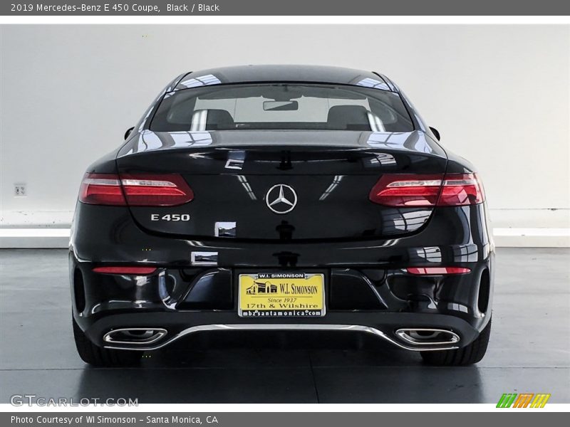 Black / Black 2019 Mercedes-Benz E 450 Coupe
