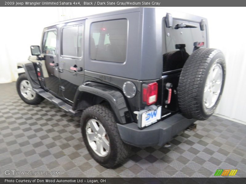 Black / Dark Slate Gray/Medium Slate Gray 2009 Jeep Wrangler Unlimited Sahara 4x4