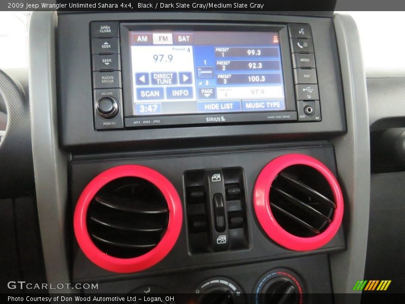 Black / Dark Slate Gray/Medium Slate Gray 2009 Jeep Wrangler Unlimited Sahara 4x4