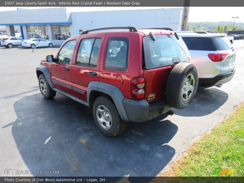 Inferno Red Crystal Pearl / Medium Slate Gray 2007 Jeep Liberty Sport 4x4