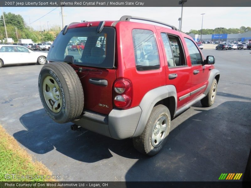 Inferno Red Crystal Pearl / Medium Slate Gray 2007 Jeep Liberty Sport 4x4