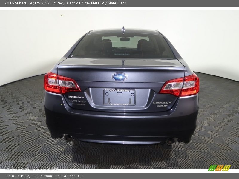 Carbide Gray Metallic / Slate Black 2016 Subaru Legacy 3.6R Limited