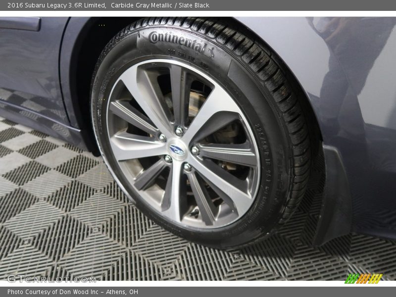 Carbide Gray Metallic / Slate Black 2016 Subaru Legacy 3.6R Limited
