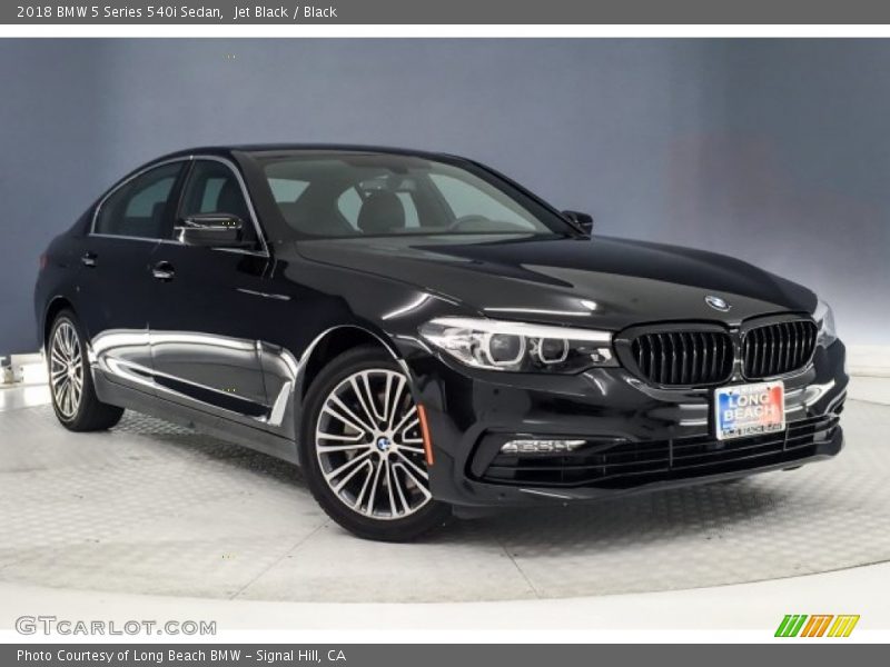 Jet Black / Black 2018 BMW 5 Series 540i Sedan