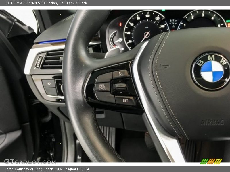 Jet Black / Black 2018 BMW 5 Series 540i Sedan