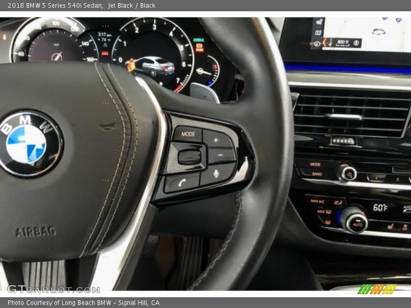 Jet Black / Black 2018 BMW 5 Series 540i Sedan