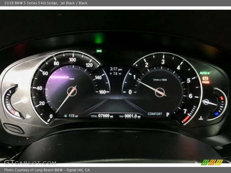 Jet Black / Black 2018 BMW 5 Series 540i Sedan
