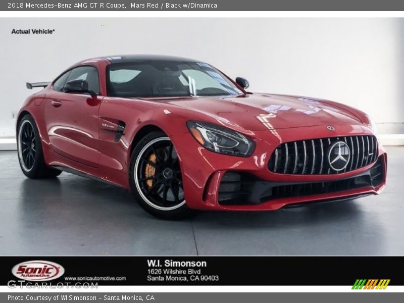 Mars Red / Black w/Dinamica 2018 Mercedes-Benz AMG GT R Coupe