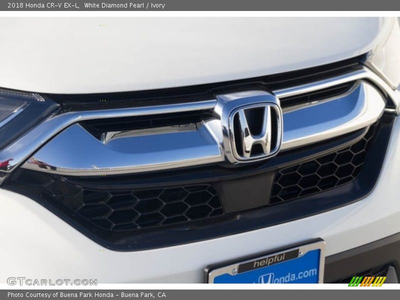 White Diamond Pearl / Ivory 2018 Honda CR-V EX-L