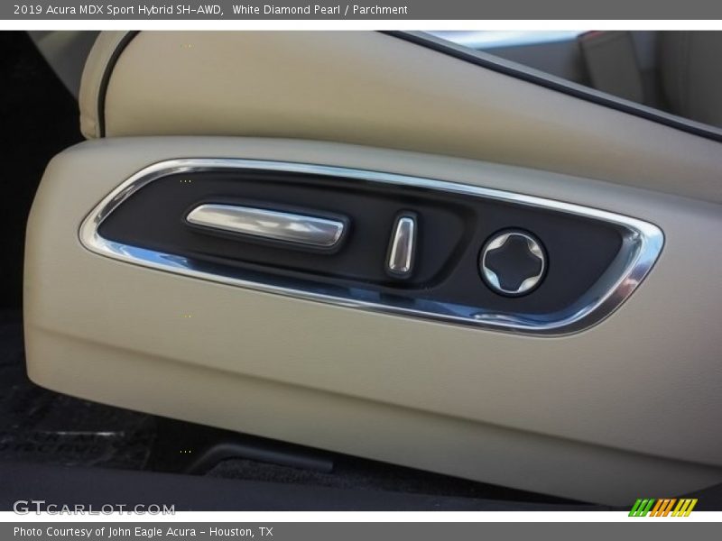 White Diamond Pearl / Parchment 2019 Acura MDX Sport Hybrid SH-AWD
