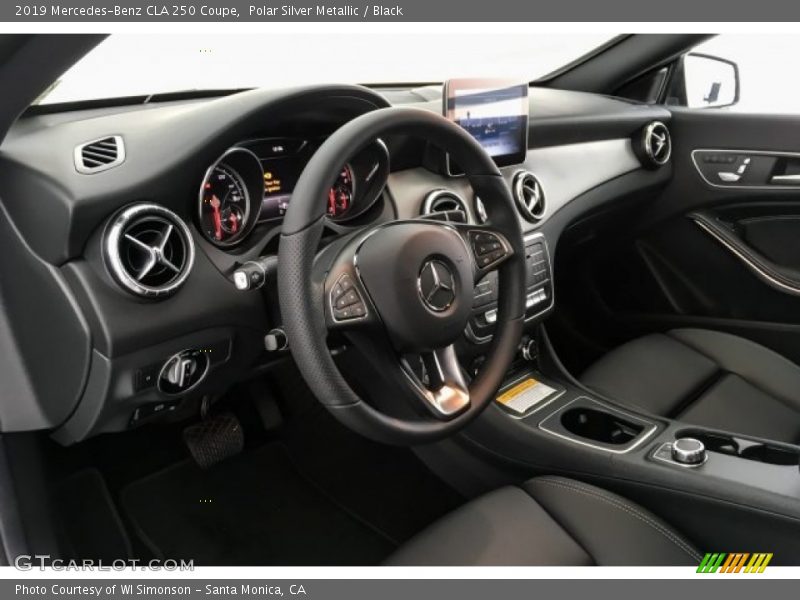 Polar Silver Metallic / Black 2019 Mercedes-Benz CLA 250 Coupe