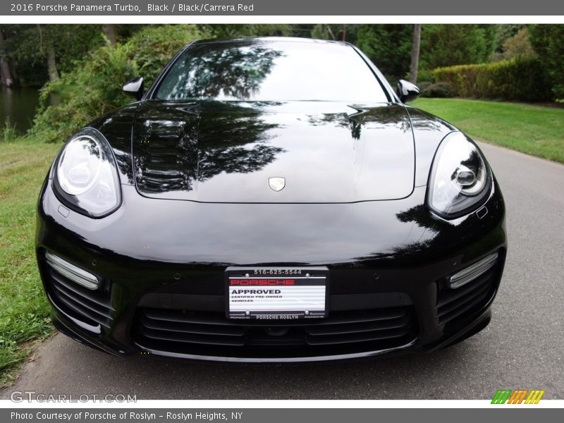 Black / Black/Carrera Red 2016 Porsche Panamera Turbo