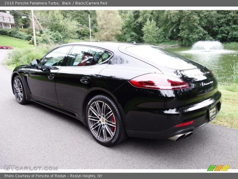 Black / Black/Carrera Red 2016 Porsche Panamera Turbo