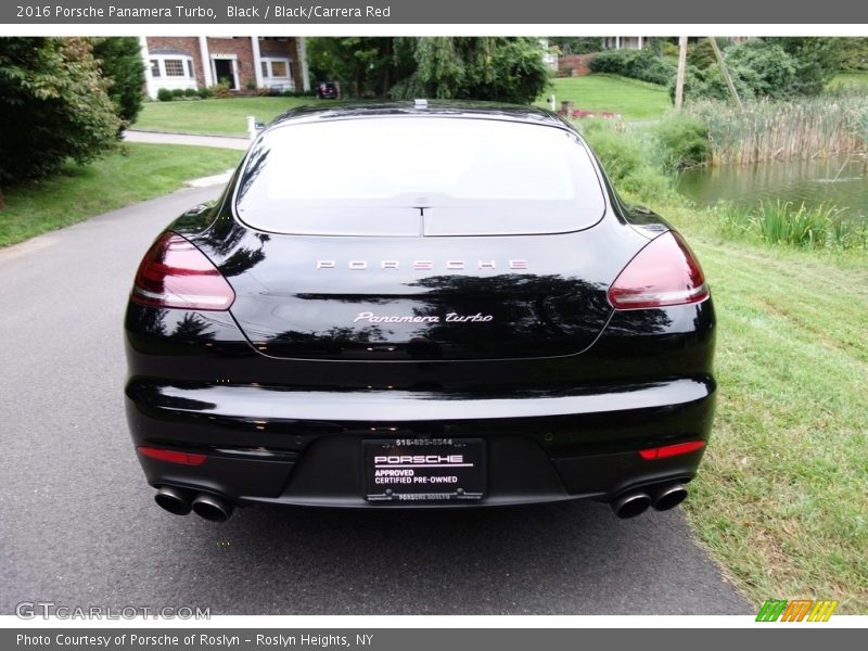 Black / Black/Carrera Red 2016 Porsche Panamera Turbo