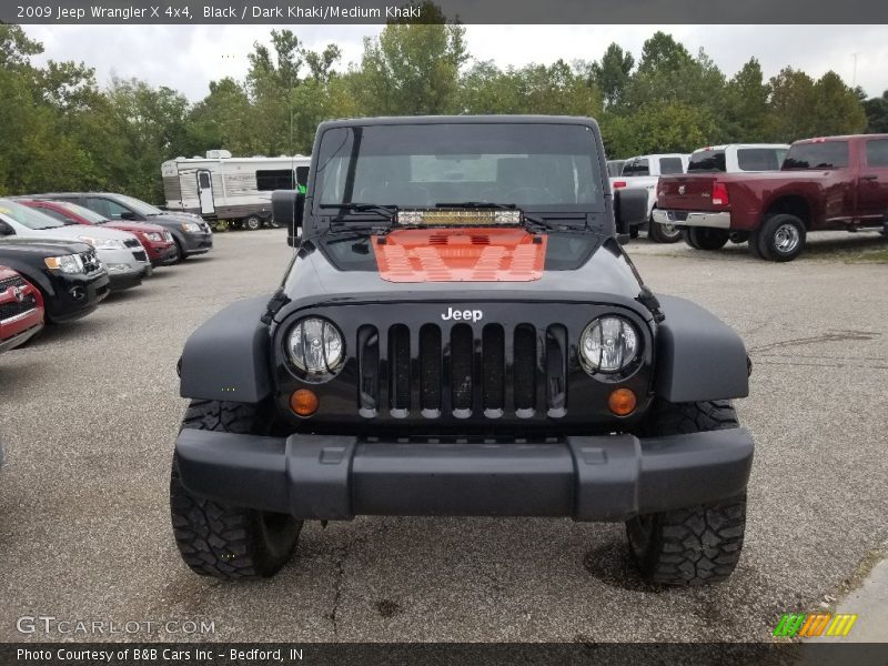 Black / Dark Khaki/Medium Khaki 2009 Jeep Wrangler X 4x4