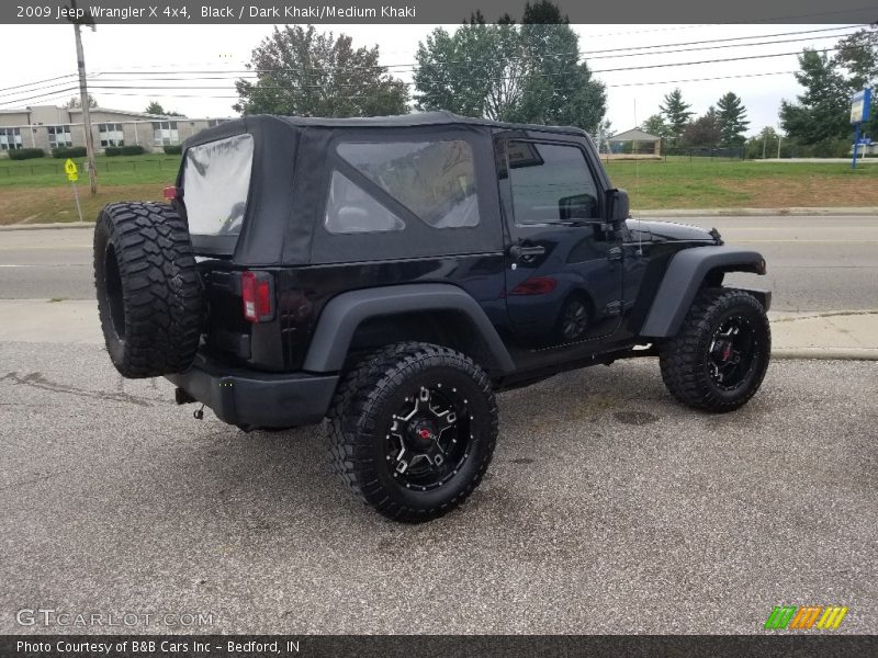 Black / Dark Khaki/Medium Khaki 2009 Jeep Wrangler X 4x4