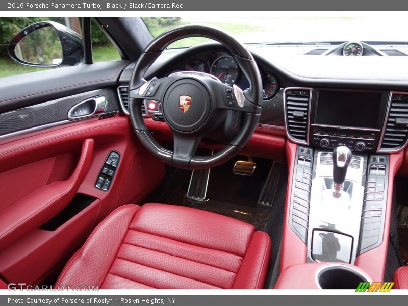 Black / Black/Carrera Red 2016 Porsche Panamera Turbo