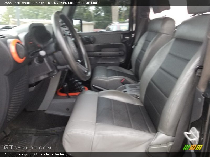 Black / Dark Khaki/Medium Khaki 2009 Jeep Wrangler X 4x4