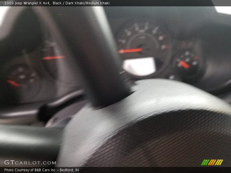 Black / Dark Khaki/Medium Khaki 2009 Jeep Wrangler X 4x4