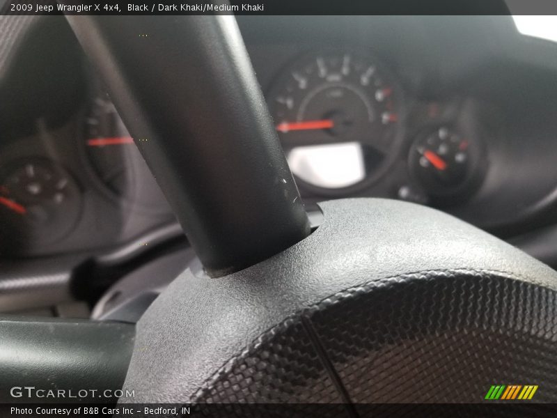 Black / Dark Khaki/Medium Khaki 2009 Jeep Wrangler X 4x4