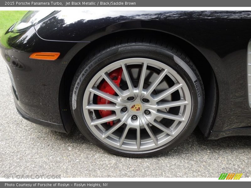 Jet Black Metallic / Black/Saddle Brown 2015 Porsche Panamera Turbo