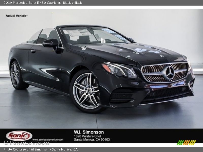 Black / Black 2019 Mercedes-Benz E 450 Cabriolet