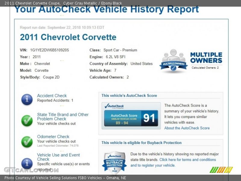 Cyber Gray Metallic / Ebony Black 2011 Chevrolet Corvette Coupe