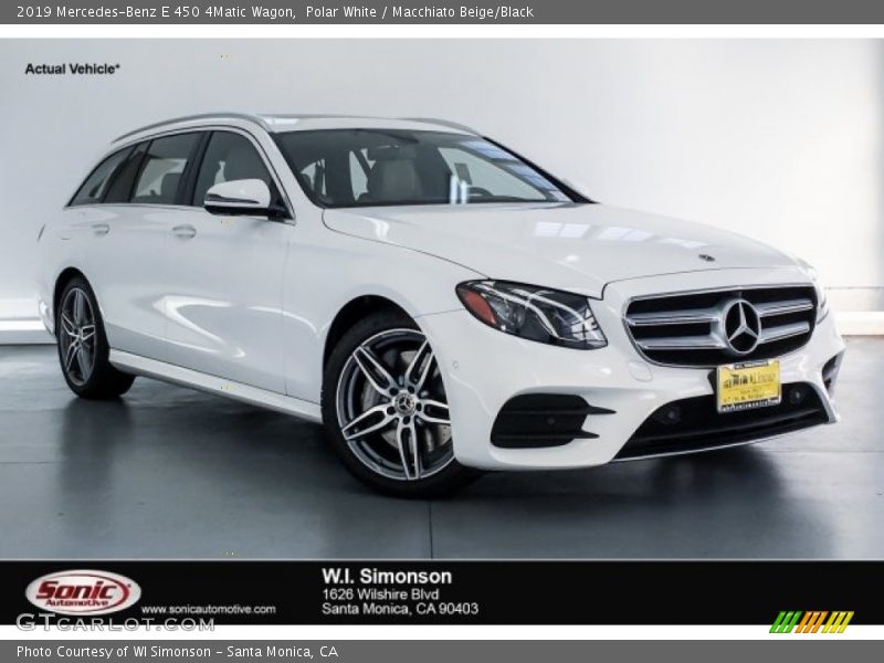 Polar White / Macchiato Beige/Black 2019 Mercedes-Benz E 450 4Matic Wagon