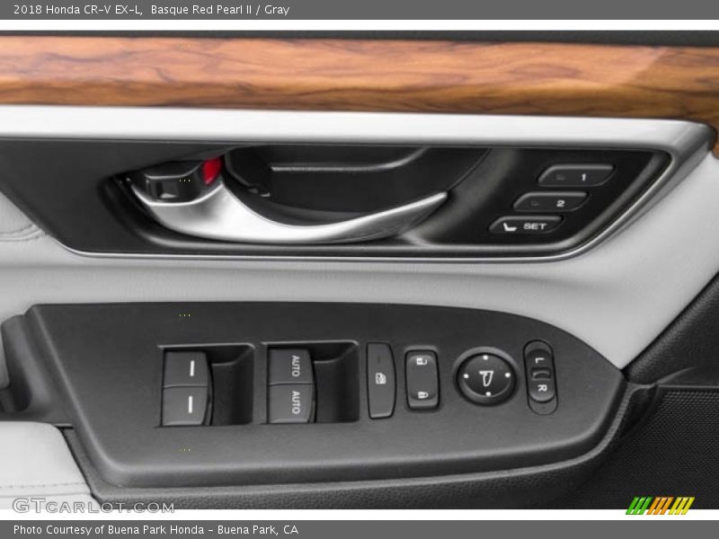 Basque Red Pearl II / Gray 2018 Honda CR-V EX-L
