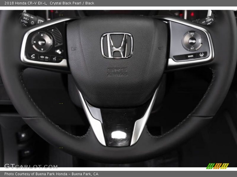 Crystal Black Pearl / Black 2018 Honda CR-V EX-L