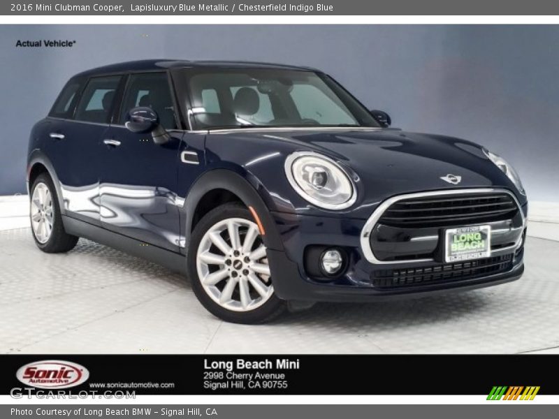 Lapisluxury Blue Metallic / Chesterfield Indigo Blue 2016 Mini Clubman Cooper